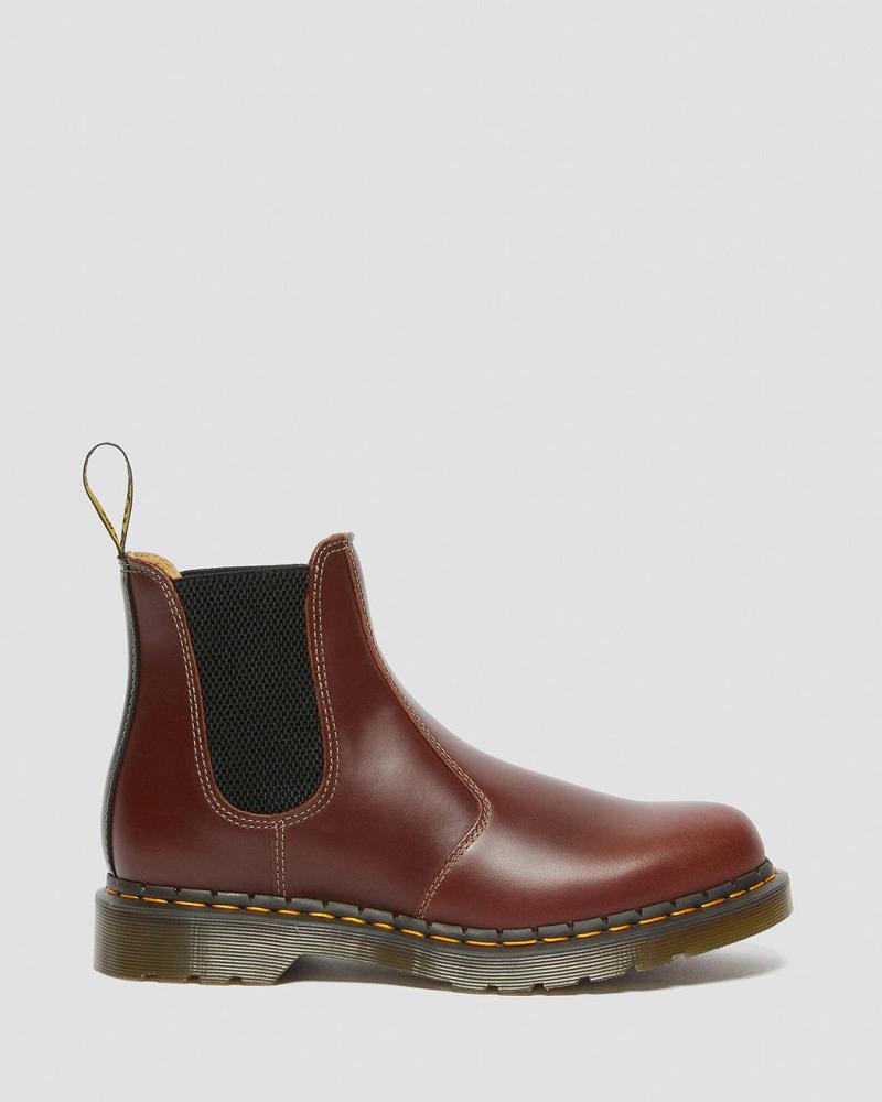 Brown / Black Men's Dr Martens 2976 Abruzzo Leather Chelsea Boots | CA 479WNB